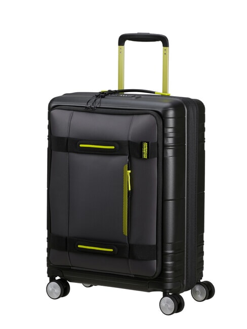 HELLO CABIN Expandable carry-on trolley black/lime - Hand luggage