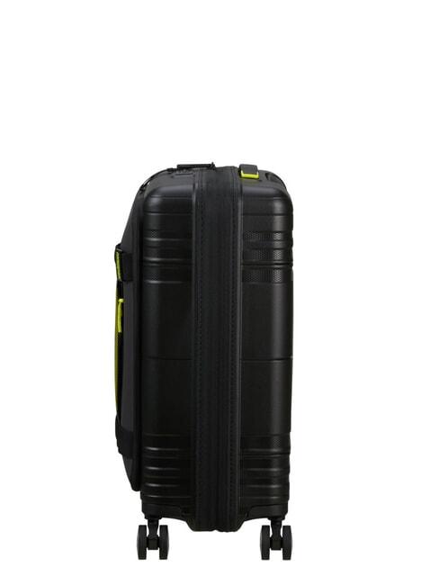 HELLO CABIN Expandable carry-on trolley black/lime - Hand luggage