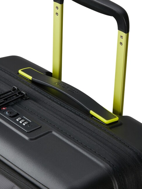 HELLO CABIN Expandable carry-on trolley black/lime - Hand luggage
