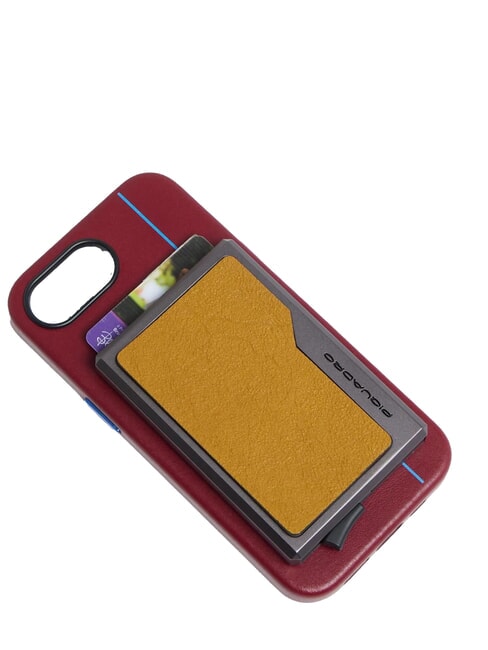 BLACK SQUARE Leather and aluminum card holder Yellow - Men&rsquo;s Wallets