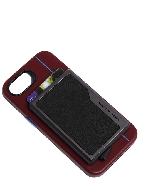 BLACK SQUARE Leather and aluminum card holder Black - Men&rsquo;s Wallets