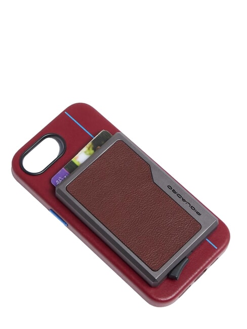 BLACK SQUARE Leather and aluminum card holder LEATHER - Men&rsquo;s Wallets