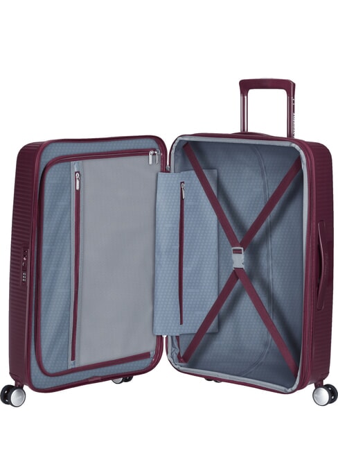 SOUNDBOX SPINNER Medium trolley, expandable wild cherry - Rigid Trolley Cases