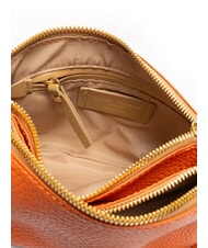 GIANNI CHIARINI FRIDA Double zip leather shoulder bag coral - Women&rsquo;s Bags - 5