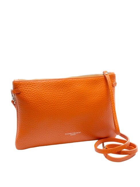 HERMY Leather clutch bag with shoulder strap coral-nature - Women’s Bags