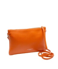 GIANNI CHIARINI HERMY Leather clutch bag with shoulder strap coral-nature - Women’s Bags - 2