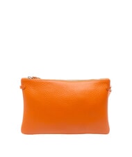 GIANNI CHIARINI HERMY Leather clutch bag with shoulder strap coral-nature - Women’s Bags - 4