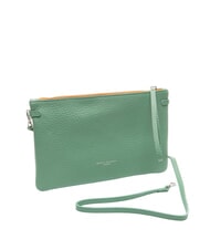 GIANNI CHIARINI HERMY Leather clutch bag with shoulder strap mint-sand - Women’s Bags - 2