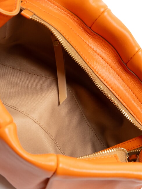 LUCIA Leather shoulder bag coral - Women’s Bags