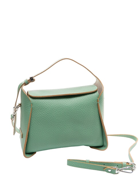 PENELOPE Leather shoulder bag with shoulder strap mint-sand - Women’s Bags