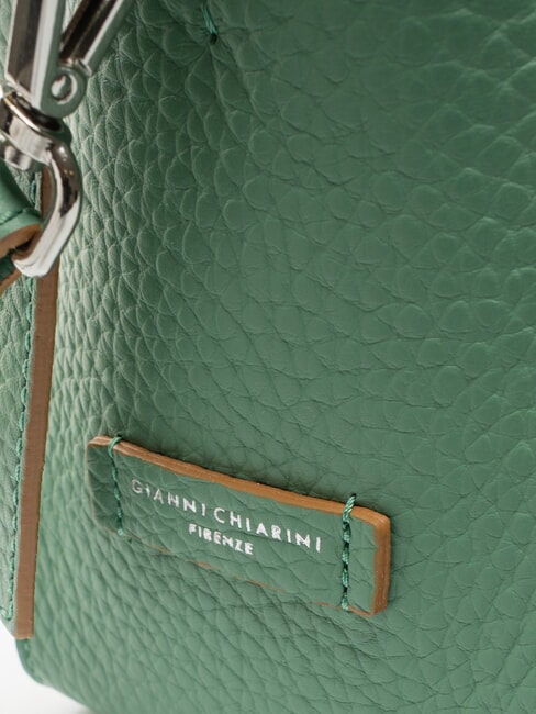 PENELOPE Leather shoulder bag with shoulder strap mint-sand - Women’s Bags