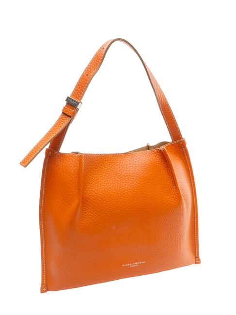 DORY Leather shoulder bag coral-nature - Women’s Bags