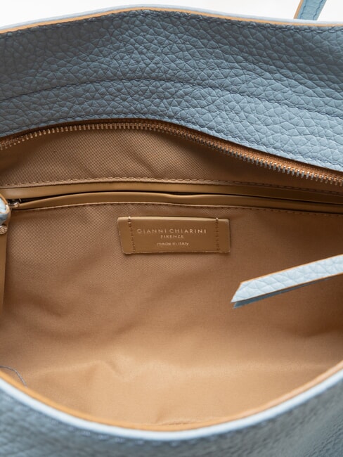 MINERVA Leather shopping bag sky - Women&rsquo;s Bags