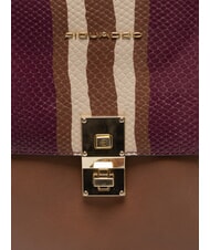 PIQUADRO CAMPIONARIO - DAFNE Leather briefcase brown/burgundy/beige - Work Briefcases - 3