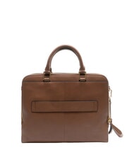 PIQUADRO CAMPIONARIO - DAFNE Leather briefcase brown/burgundy/beige - Work Briefcases - 4