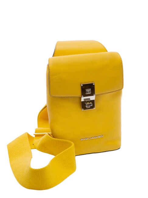 CAMPIONARIO -  DAFNE  Leather one-shoulder Yellow - Women&rsquo;s Bags