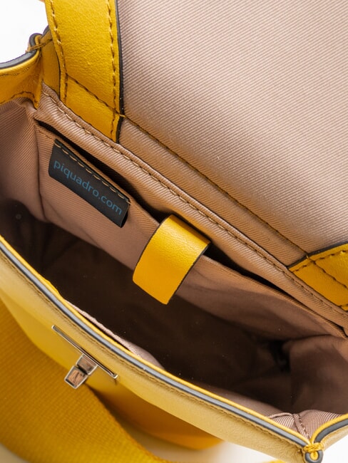 CAMPIONARIO -  DAFNE  Leather one-shoulder Yellow - Women&rsquo;s Bags