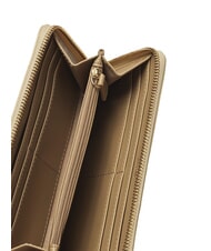 LOVE MOSCHINO SCRIPT Large zip-around wallet beige - Women’s Wallets - 2