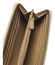 LOVE MOSCHINO SCRIPT Large zip-around wallet ivory - Women’s Wallets - 2