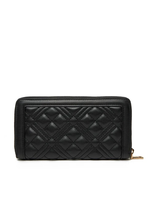 QUILTED Large zip-around wallet Black - Women’s Wallets