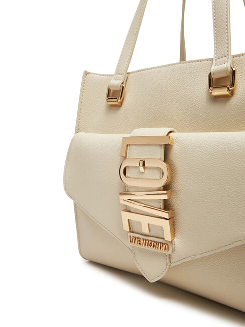 LOVEBUG Shoulder shopping bag with pocket ivory - Women’s Bags