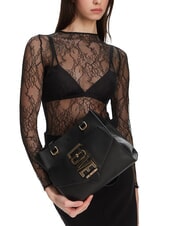 LOVE MOSCHINO LOVEBUG Shoulder shopping bag with pocket Black - Women’s Bags - 5