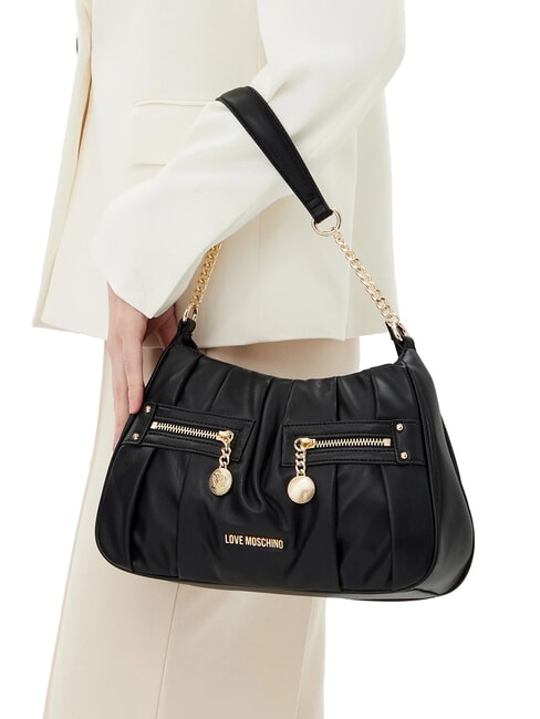 BAGGY Shoulder bag with pockets Black - Women’s Bags