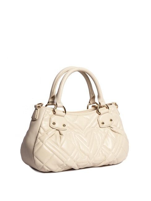 QUILTED Handbag with shoulder strap ivory - Women’s Bags