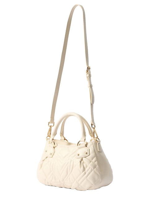 QUILTED Handbag with shoulder strap ivory - Women’s Bags