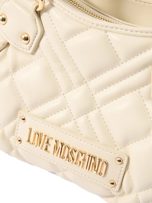 QUILTED Handbag with shoulder strap ivory - Women’s Bags