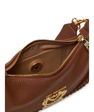 LOVE MOSCHINO BRAIDED Shoulder bag camel - Women’s Bags - 5