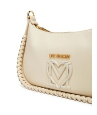 LOVE MOSCHINO BRAIDED Shoulder bag ivory - Women’s Bags - 4