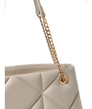 LOVE MOSCHINO GEOMETRIC Chain Handle Shoulder Bag ivory - Women’s Bags - 3