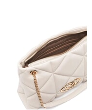 LOVE MOSCHINO GEOMETRIC Chain Handle Shoulder Bag ivory - Women’s Bags - 4