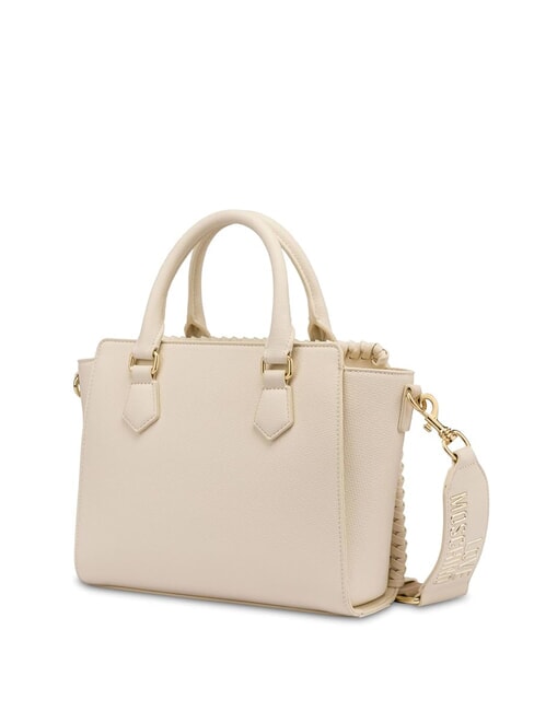 BRAIDED Handbag with shoulder strap ivory - Women’s Bags