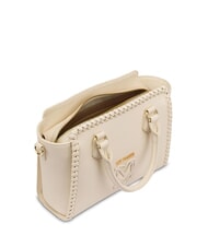 LOVE MOSCHINO BRAIDED Handbag with shoulder strap ivory - Women’s Bags - 4
