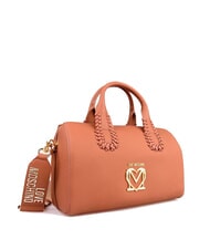 LOVE MOSCHINO BRAIDED Shoulder bag with shoulder strap camel - Women’s Bags - 2