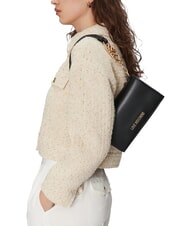 LOVE MOSCHINO JEWEL Shoulder bag with flap Black - Women’s Bags - 5