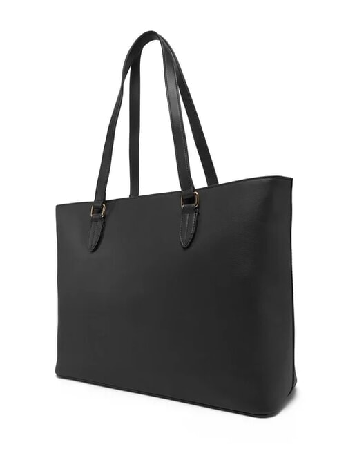 LOVE EMBOSSED Shoulder shopping bag Black - Women’s Bags