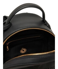 LOVE MOSCHINO LOVE EMBOSSED Backpack with stitched logo Black - Women’s Bags - 5