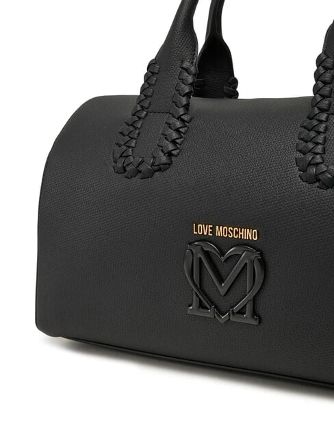 BRAIDED Shoulder bag with shoulder strap Black - Women’s Bags