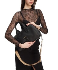 LOVE MOSCHINO BRAIDED Shoulder bag with shoulder strap Black - Women’s Bags - 5