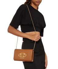 LOVE MOSCHINO CROCO Shoulder bag camel2 - Women&rsquo;s Bags - 5