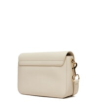 LOVE MOSCHINO LAMINATED BOLD LOVE Shoulder bag with flap ivory - Women’s Bags - 2