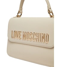 LOVE MOSCHINO BOLD LOVE Handbag with shoulder strap ivory - Women’s Bags - 3