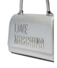 LOVE MOSCHINO BOLD LOVE Briefcase bag with shoulder strap silver - Women’s Bags - 3