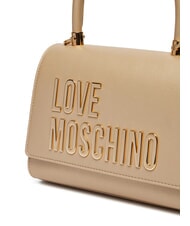 LOVE MOSCHINO BOLD LOVE Briefcase bag with shoulder strap gold - Women’s Bags - 3