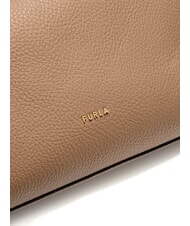 FURLA LARA Leather shoulder bag desert - Women’s Bags - 4