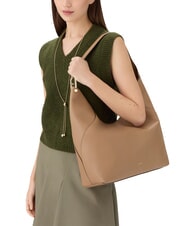 FURLA LARA Leather shoulder bag desert - Women’s Bags - 5