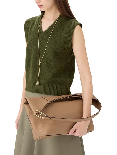 LARA Leather shoulder bag desert - Women’s Bags